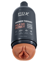 PDX Plus Shower Therapy Milk Me Honey Realistic Masturbator Realistic Butts And Vaginas